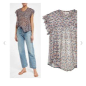 Isabel Marant Etoile, Edison printed chiffon top